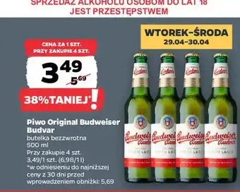 Netto Piwo Budweiser oferta