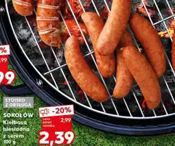 Kaufland SOKOŁÓW Kiełbasa biesiadna z serem 100 g oferta