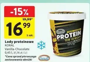 Intermarche Lody proteinowe KORAL 450ml oferta