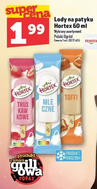 Topaz Lody na patyku Hortex 60ml oferta