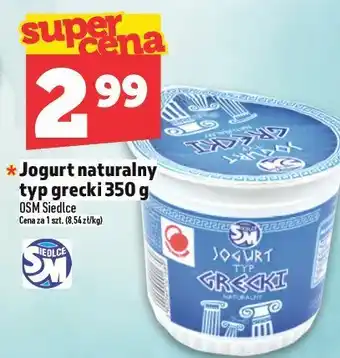 Topaz Jogurt naturalny typ grecki 350 g OSM Siedlce oferta