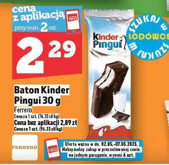 Topaz Baton Kinder Pingui 30 g Ferrero oferta