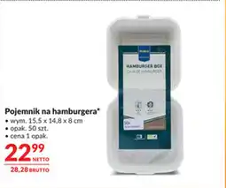 Makro Pojemnik na hamburgera oferta