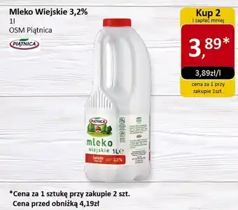 Market Point Mleko wiejskie 3,2% 1l OSM Piątnica oferta