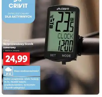 Lidl Bezprzewodowy licznik rowerowy Crivit oferta