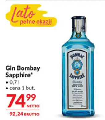 Makro Gin Bombay Sapphire oferta