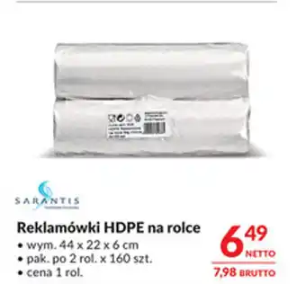 Makro SARANTIS Reklamówki HDPE na rolce oferta