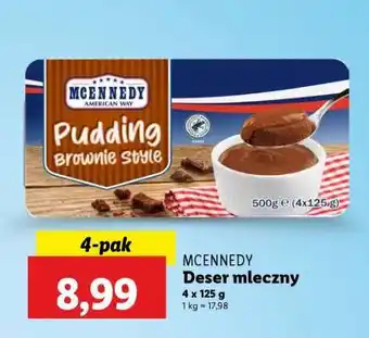 Lidl MCENNEDY Deser mleczny oferta