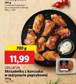 Lidl GRILL&FUN Skrzydełka z kurczaka w marynacie paprykowej oferta