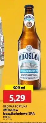 Lidl Miłosław bezalkoholowe IPA oferta