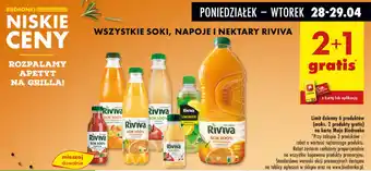 Biedronka Soki, napoje i nektary riviva oferta