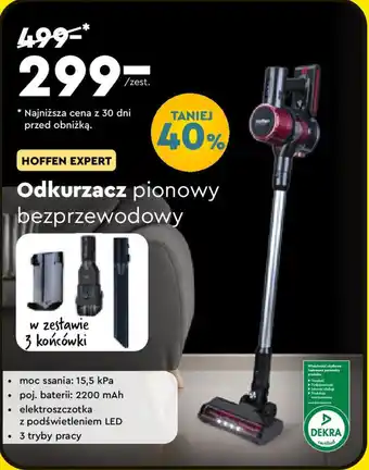 Biedronka HOFFEN EXPERT Odkurzacz pionowy bezprzewodowy oferta