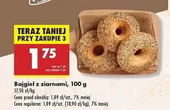 Biedronka Bajgiel z ziarnami oferta
