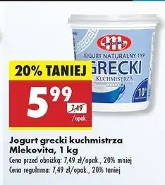 Biedronka Jogurt naturalny grecki Mlekovita oferta