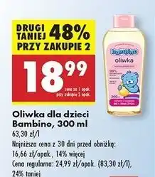 Biedronka Oliwka z nnkt (witaminą f) Bambino oferta