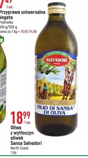 E.Leclerc Oliwa z wytłoczyn oliwek Sansa Salvadori 1l oferta