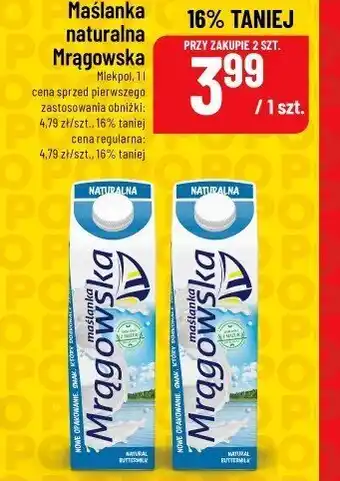 Polomarket Maślanka naturalna Mrągowska Mlekpol oferta