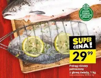 Twój Market Pstrąg różowy patroszony z głową świeży, 1 kg Twój Market oferta