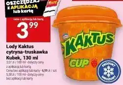 Twój Market Lody Kaktus cytryna-truskawka kubek, 130 ml Koral oferta