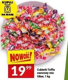 Twój Market Cukierki Toffix owocowy mix Gibar 1 kg oferta