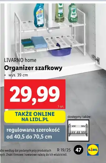 Lidl Organizer do szafy Livarno oferta