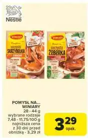 Carrefour Soczyste żeberka z cebulą i natką pietruszki Winiary Pomysł Na oferta