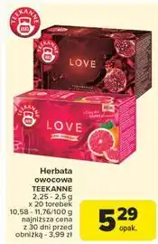 Carrefour Herbata pink grapefruit Teekanne Love oferta