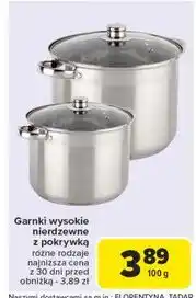 Carrefour Garnki wysokie oferta