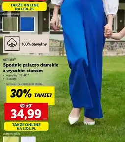 Lidl Spodnie damskie palazzo 36-44 Esmara oferta