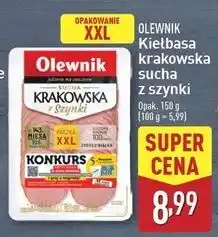 ALDI Kiełbasa krakowska sucha z szynki Olewnik oferta