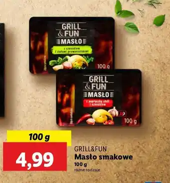 Lidl Masło z czosnkiem i ziołami Grill and fun oferta
