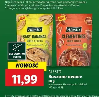 Lidl Banany suszone Alesto oferta