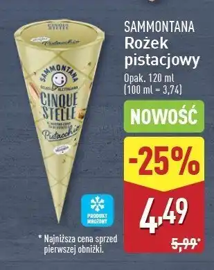 ALDI Rożek pistacjowy SAMMONTANA CINQUESTELLE oferta