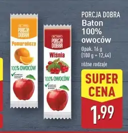 ALDI Baton wiśniowy Be now! porcja dobra oferta