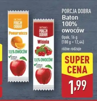 ALDI Baton wiśniowy Be now! porcja dobra oferta
