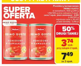 Carrefour Pomidory krojone Primo gusto oferta