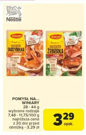 Carrefour Soczyste żeberka Winiary pomysł na oferta