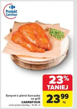 Carrefour Market Sznycel z piersi kurczaka na grill Carrefour oferta