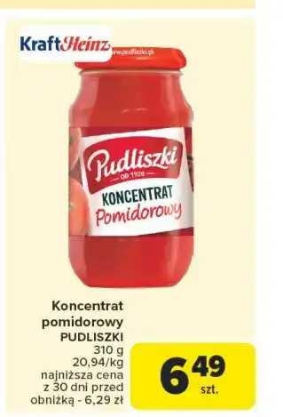 Carrefour Market Koncentrat pomidorowy 30 % Pudliszki oferta