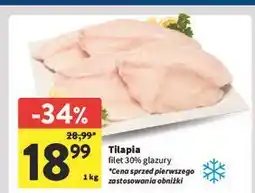 Intermarche Filety z tilapii 30% glazury oferta