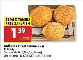Biedronka bułka z żółtym serem , 70 g oferta