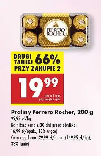 Biedronka Praliny Ferrero Rocher 200 g oferta