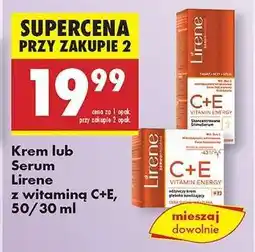 Biedronka Krem lub Serum Lirene z witaminą C+E, 50/30 ml oferta