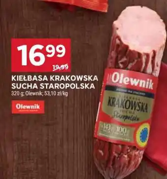 Stokrotka Market Kiełbasa krakowska sucha staropolska oferta