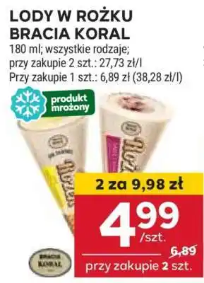 Stokrotka Market Lody w rożku Bracia Koral oferta