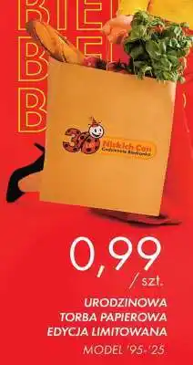 Biedronka URODZINOWA TORBA PAPIEROWA EDYCJA LIMITOWANA oferta