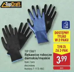 ALDI TOP CRAFT Rękawice robocze damskie/męskie oferta
