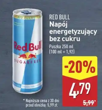 ALDI RED BULL Napój energetyzujący bez cukru oferta