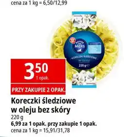 E.Leclerc Koreczki śledziowe w oleju Wiodąca Marka Ronde Des Mers oferta