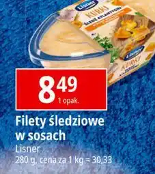 E.Leclerc Filety śledziowe w sosie śmietanowym z kurkami Lisner Smak Sezonu oferta
